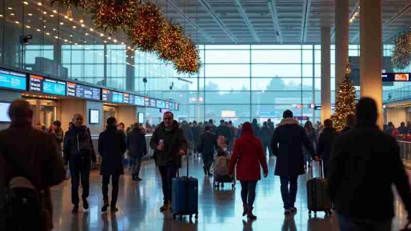 Christmas travel peaks with record-breaking influx, Concept art for illustrative purpose, tags: und - Monok